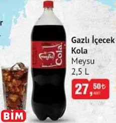 MEYSU GAZLI İÇECEK KOLA